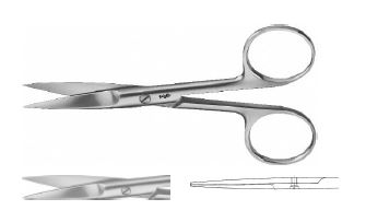 ХІРУРГ. НОЖИЦІ ПРЯМ. Г/Г 115MM